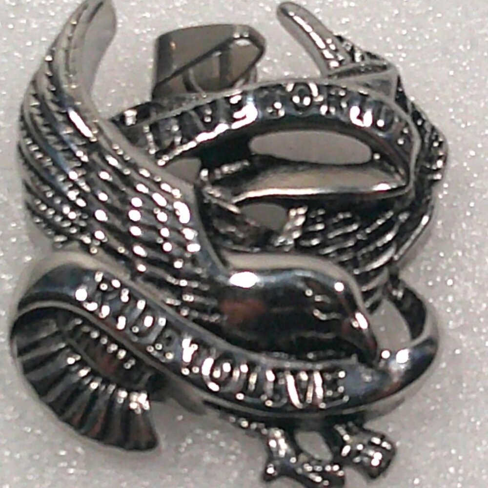 Ride To Live Live To Ride Pendant.  Stainless Steel  New      ( Pendant Only)